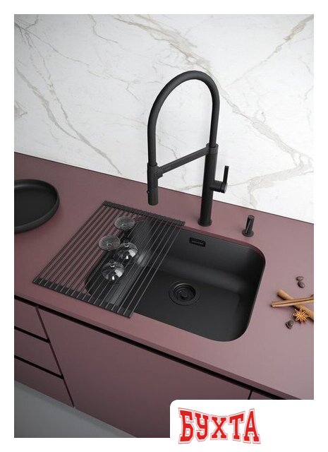 Кухонная мойка Paulmark Vello 53 Uni VE53-MBN 3