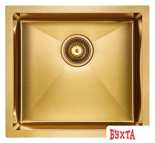Кухонная мойка Paulmark Gerberg 48 UNI PM254844-BG (золото/брашированное золото) 1
