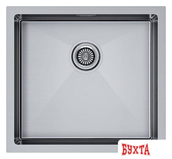 Кухонная мойка Paulmark Gerberg 48 UNI PM254844-BS (стальной/брашированная сталь) 1