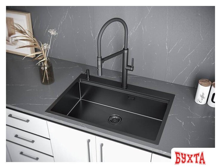 Кухонная мойка Paulmark PM707551-GM 5