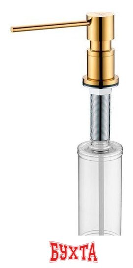 Дозатор для моющего средства Paulmark Kraft D003-G (золото)