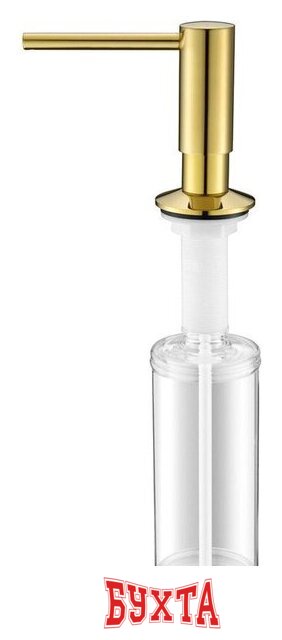 Дозатор для моющего средства Paulmark Decus D004-G (золотой) 1