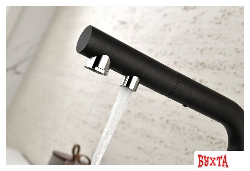 Смеситель Paulmark Serpentine Se213222-401 (черный/антрацит) 2