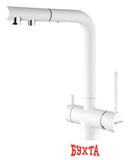 Смеситель Paulmark Serpentine SE213222-431 (белый матовый)