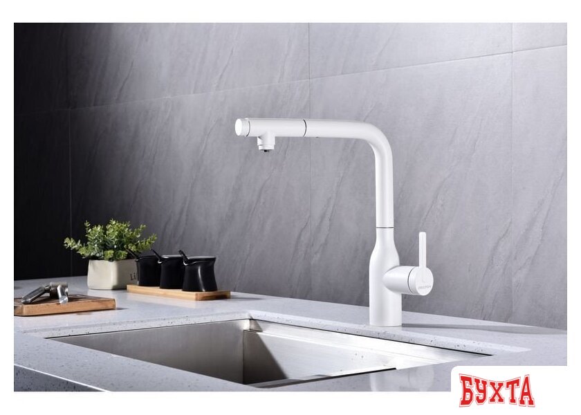 Смеситель Paulmark Viper Vi213105-431 (белый/белый матовый) 2