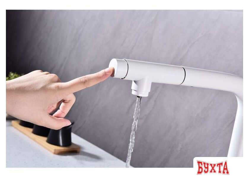 Смеситель Paulmark Viper Vi213105-431 (белый/белый матовый) 4