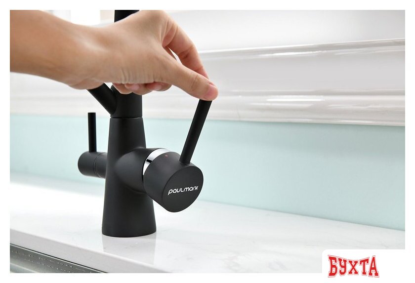 Смеситель Paulmark Siegen SI213111-BRW (бронза/белый) 2