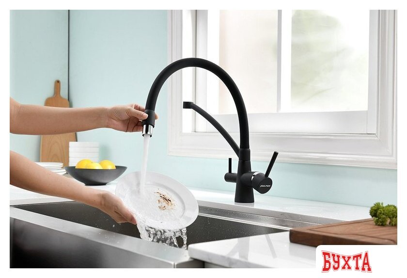 Смеситель Paulmark Siegen SI213111-BRW (бронза/белый) 5