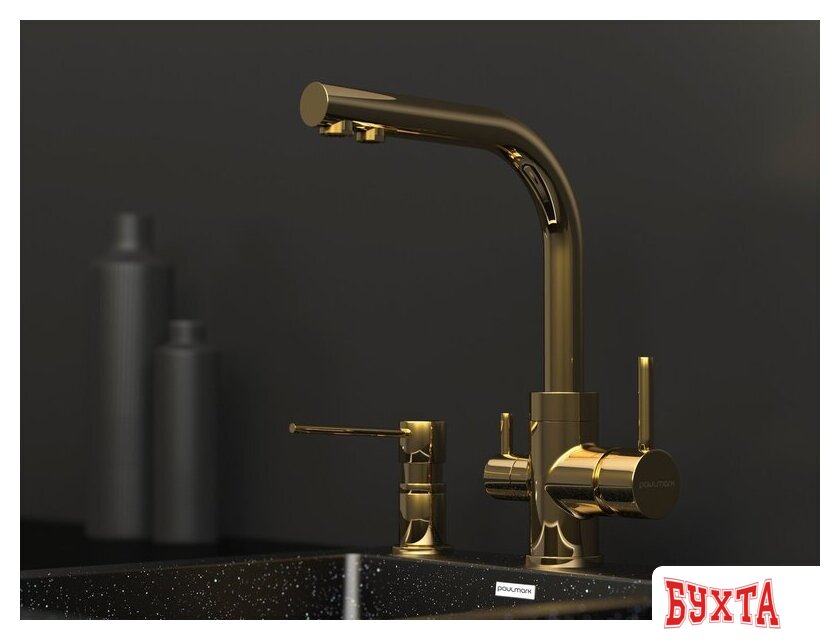 Смеситель Paulmark Essen Es213011-G (золото) 2