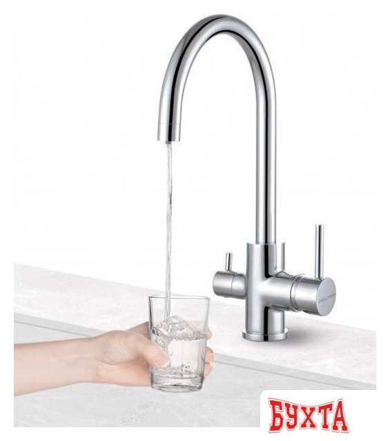 Смеситель Paulmark Essen Es213211-402 (серый металлик) 2