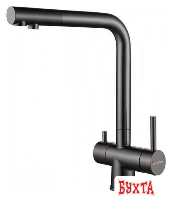 Смеситель Paulmark Skalen Sk213020-GM (вороненая сталь)