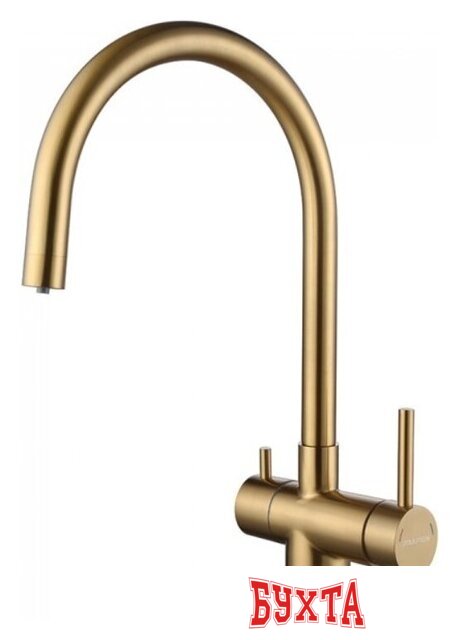Смеситель Paulmark Heller He213218-BG (брашированное золото)