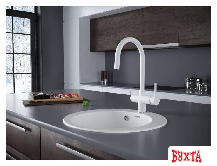 Смеситель Paulmark Heller He213218-431 (матовый белый) 2