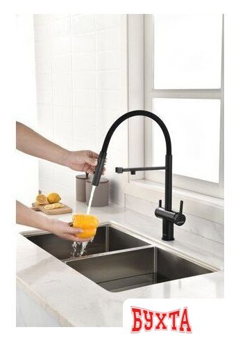 Смеситель Paulmark Gravity Gr213888-AN (антрацит) 4