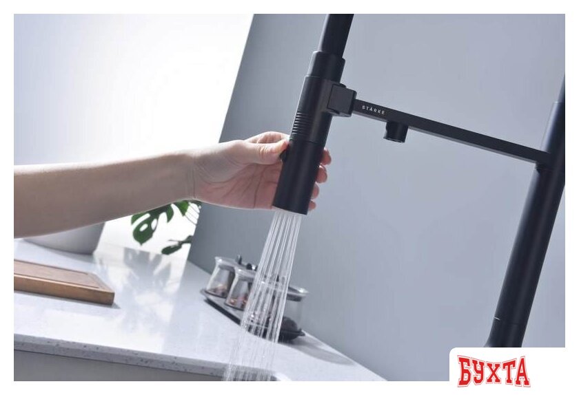 Смеситель Paulmark Magneto One Ma213188-AN (черный/антрацит) 5