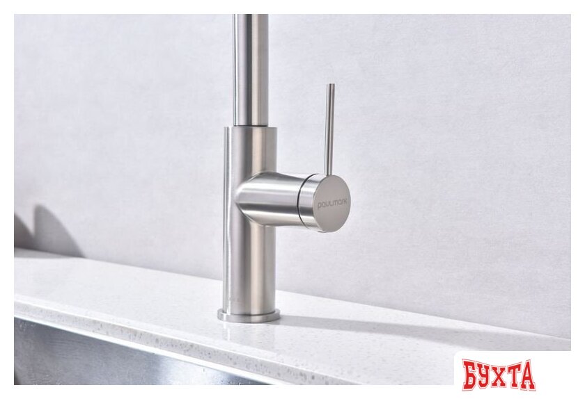 Смеситель Paulmark Galant Ga213077-BS (стальной/нержавеющая сталь) 4