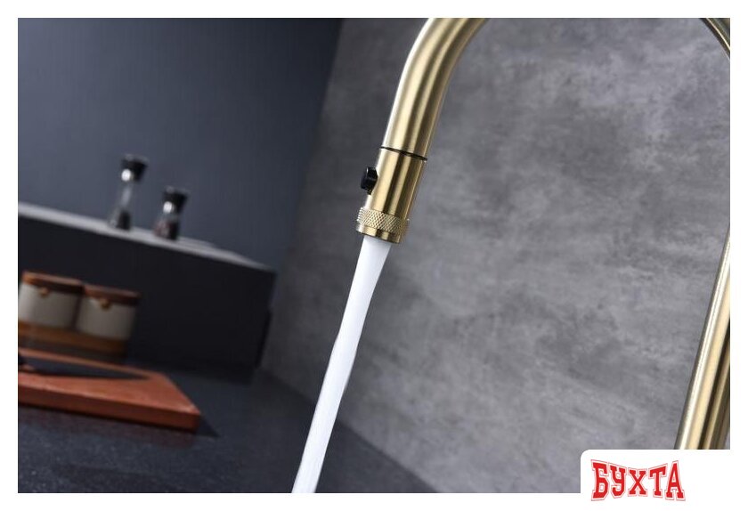 Смеситель Paulmark Galant Ga213077-SBG (золото/светлое брашированное золото) 3