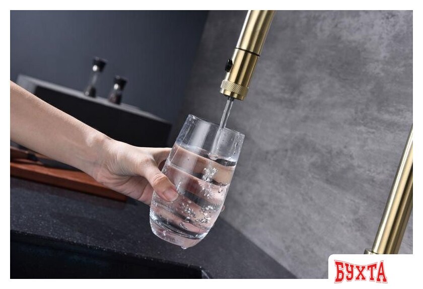 Смеситель Paulmark Galant Ga213077-SBG (золото/светлое брашированное золото) 4