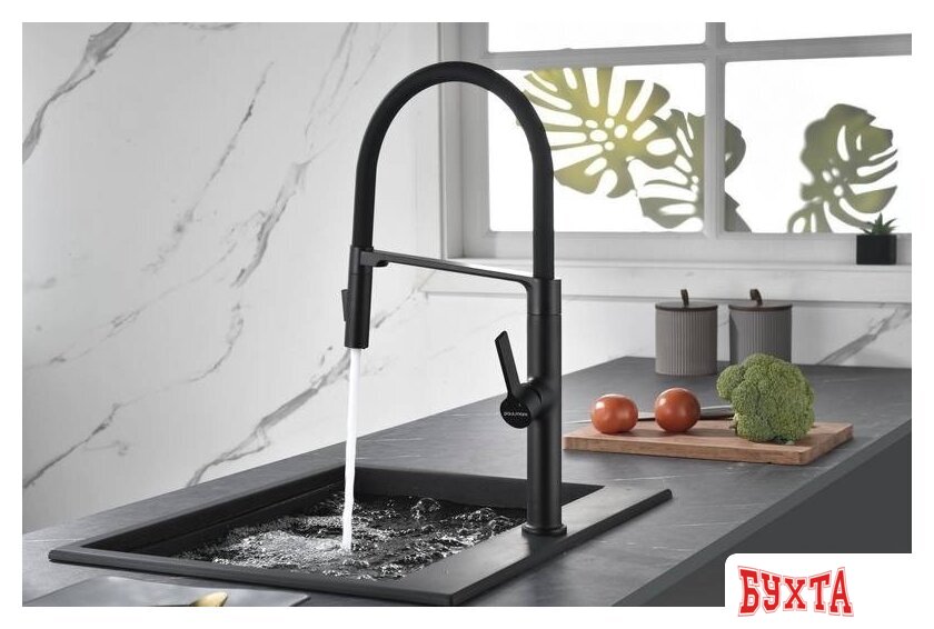 Смеситель Paulmark Barrel BA214029-AN (черный) 4