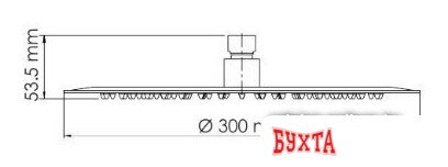 Верхний душ Wasserkraft A116 3