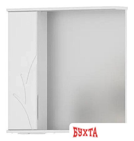 Мебель для ванных комнат Volna Шкаф с зеркалом Adel 70 левый