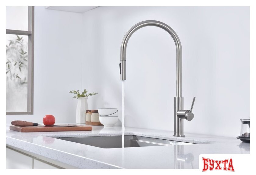 Смеситель Paulmark Senso Se215180-BS (стальной/нержавеющая сталь) 3