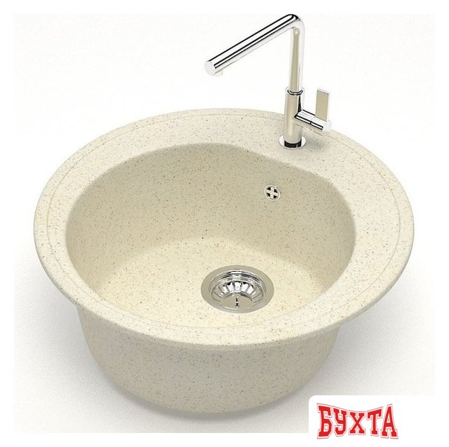 Кухонная мойка MARRBAXX Карельский камень модель 3/Q2 F003Q002 (бежевый) 2