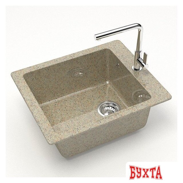 Кухонная мойка MARRBAXX Карельский камень модель 6/Q5 F008Q005 (песочный) 2