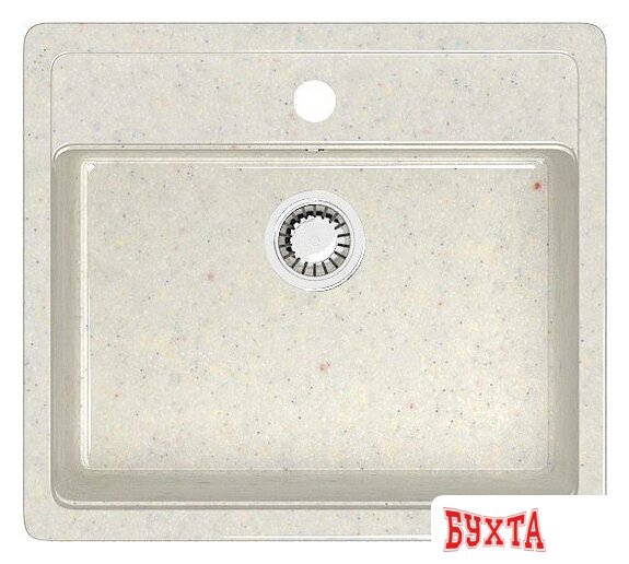 Кухонная мойка MARRBAXX Карельский камень модель 9/Q7 F009Q007 (белый/хлопок)