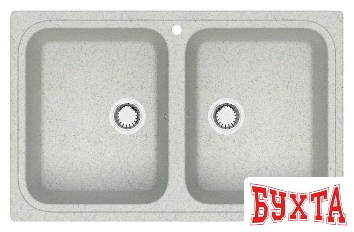 Кухонная мойка MARRBAXX Карельский камень модель 20/Q10 (серый/светло-серый)