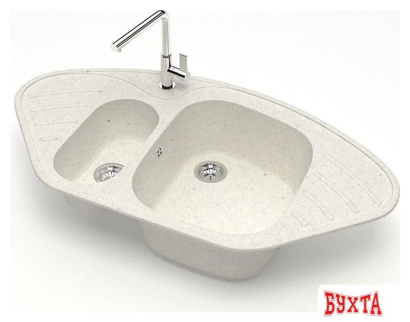 Кухонная мойка MARRBAXX Карельский камень модель 23/Q7 (хлопок) 2