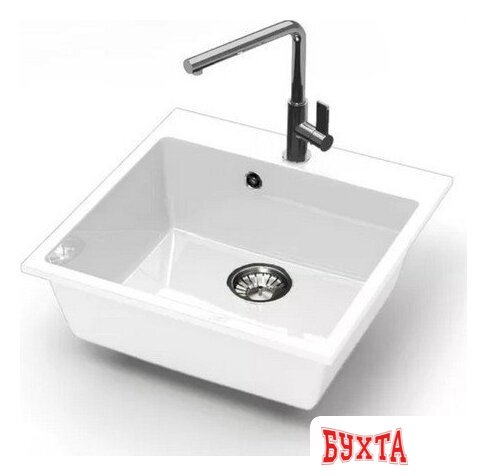 Кухонная мойка MARRBAXX Карельский камень модель 44/G31 F044G031 (белый)