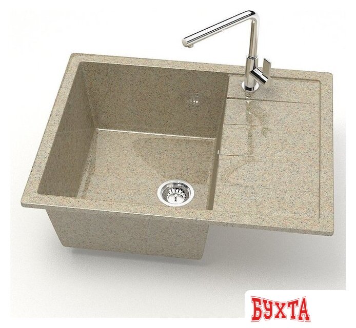 Кухонная мойка MARRBAXX Карельский камень модель 151/Q5 F151Q005 (песочный) 2