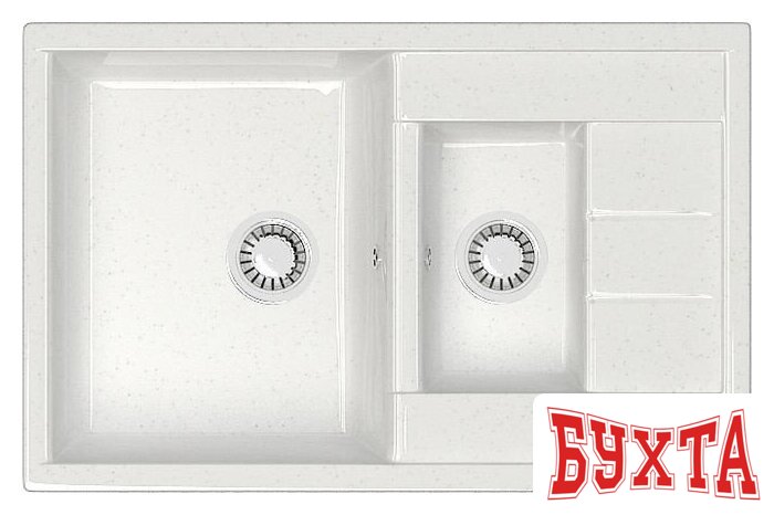 Кухонная мойка MARRBAXX Карельский камень модель 210/G31 (белый)