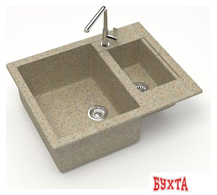 Кухонная мойка MARRBAXX Карельский камень модель 19/Q5 (песочный) 2