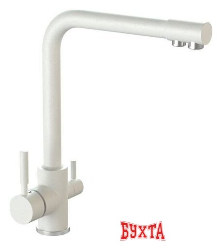 Смеситель MARRBAXX Карельский камень КМ006/G31 (белый) 1