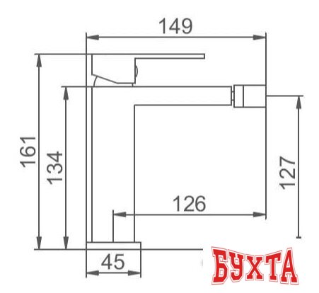 Смеситель Gerhans K22 K15025 2