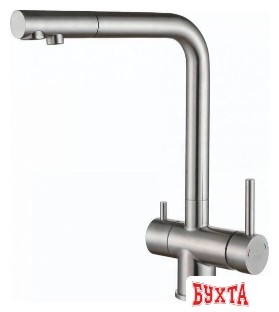 Смеситель Paulmark Skalen Sk213020-BS (брашированная сталь) 1