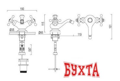 Смеситель Gerhans K15001
