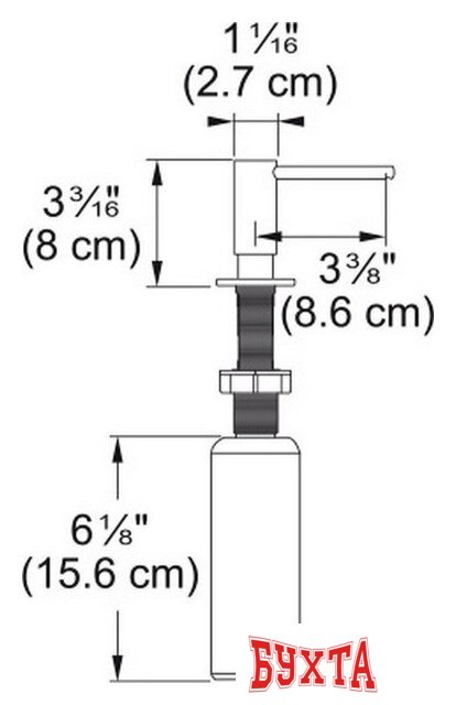 Дозатор для моющего средства Franke Atlas 112.0625.485 (антрацит) 2