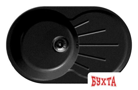 Кухонная мойка GranFest GF-R750L (черный)