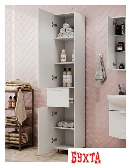 Мебель для ванных комнат Volna Шкаф-пенал Adel 35 без корзины 2