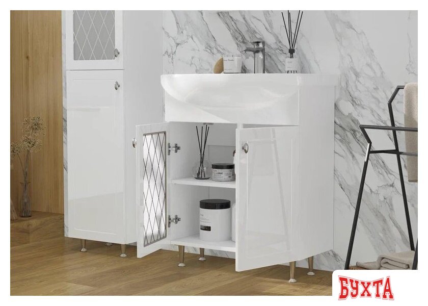 Мебель для ванных комнат Volna Тумба с умывальником Milena 70.2D Балтика + Балтика 70 3