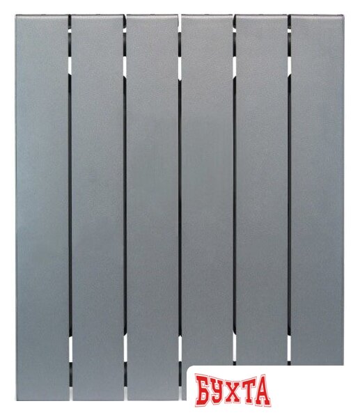 Биметаллический радиатор Rifar SUPReMO 500 (титан, 6 секций)