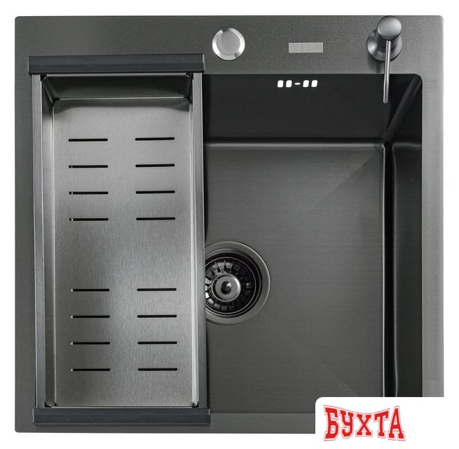 Кухонная мойка Futur FK 4548 B Eco Embossing (черный нано)