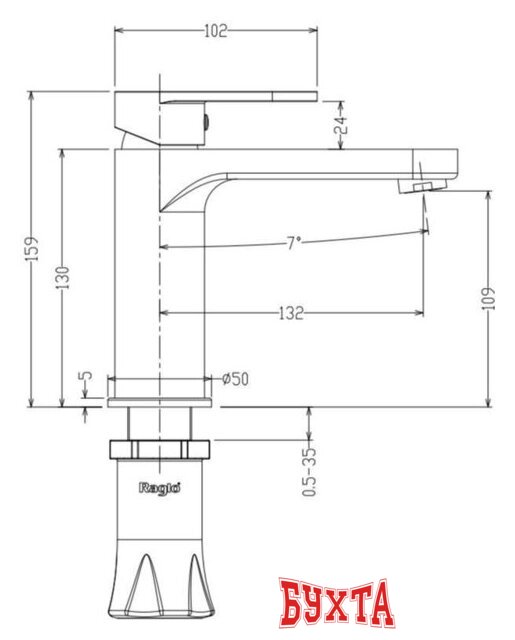 Смеситель Raglo R50.10 2