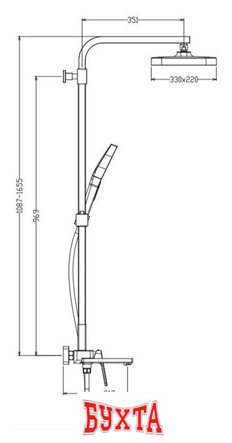 Душевая система Raglo R51.24.03 2