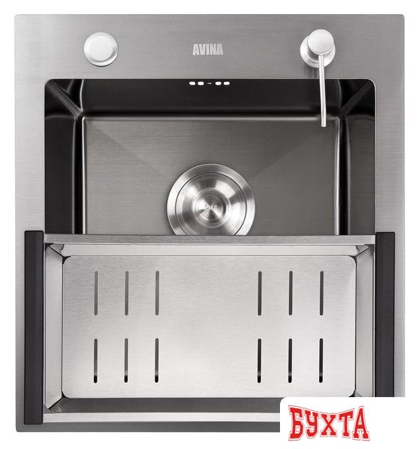 Кухонная мойка Avina HM4548 PVD (графит) 2