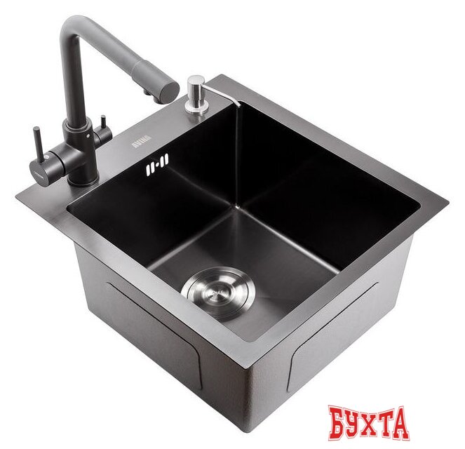 Кухонная мойка Avina HM4548 PVD (графит) 3