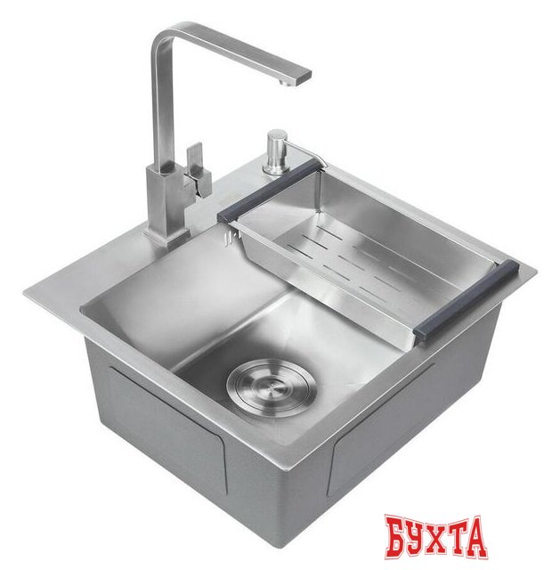 Кухонная мойка Avina HM5045 (нержавеющая сталь) 4